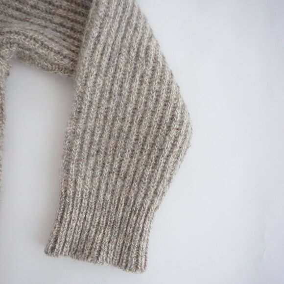 Caldwell Taupe Shawl Collar Cardigan Eclectic Grandpa Old Money Iconic Wool M - Picture 4 of 9